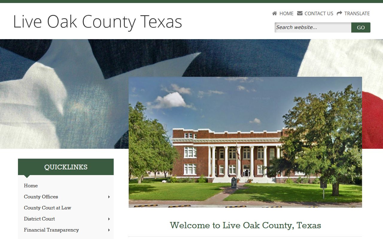 Live Oak County warrant lookup routing through the county office directory